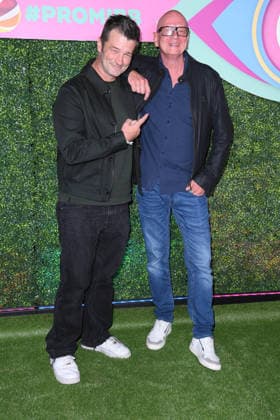 Achim Petry and Michael Naseband at the PROMI BIG BROTHER REVEAL EVENT 2026 at the Capitol Theater in Düsseldorf on September 2, 2026