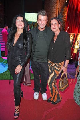 Iris Katzenberger, Achim Petry, and his wife Giovanna Cali at the 2026 PROMI BIG BROTHER REVEAL EVENT at the Capitol Theater in Düsseldorf on September 2, 2026