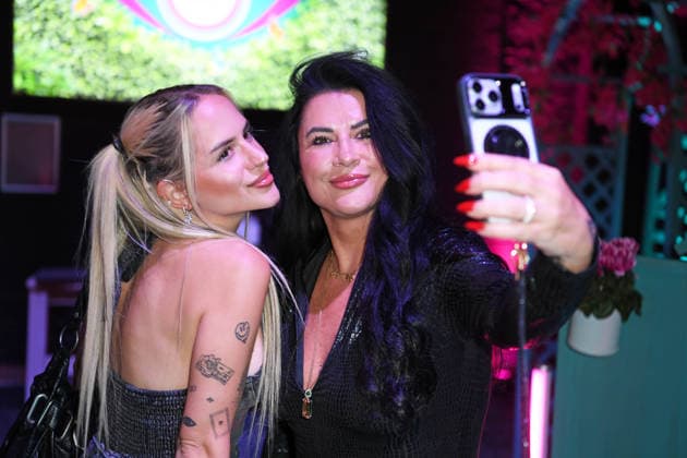 Gina Beckmann and Iris Katzenberger at the 2026 PROMI BIG BROTHER REVEAL EVENT at the Capitol Theater in Düsseldorf on September 2, 2026