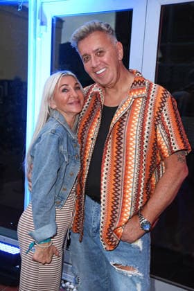 Frank Fussbroich with his wife, Elke Fussbroich, at the PROMI BIG BROTHER REVEAL EVENT 2026 at the Capitol Theater in Düsseldorf on September 2, 2026