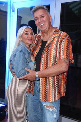 Frank Fussbroich with his wife, Elke Fussbroich, at the PROMI BIG BROTHER REVEAL EVENT 2026 at the Capitol Theater in Düsseldorf on September 2, 2026