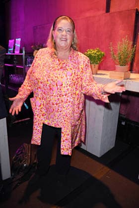 Kathy Kelly at the 2026 PROMI BIG BROTHER REVEAL EVENT at the Capitol Theater in Düsseldorf on September 2, 2026