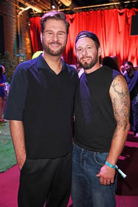 Maurice Gajda with her husband Michael Barg at the 2026 PROMI BIG BROTHER REVEAL EVENT at the Capitol Theater in Düsseldorf on September 2, 2026