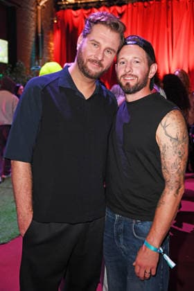 Maurice Gajda with her husband Michael Barg at the 2026 PROMI BIG BROTHER REVEAL EVENT at the Capitol Theater in Düsseldorf on September 2, 2026