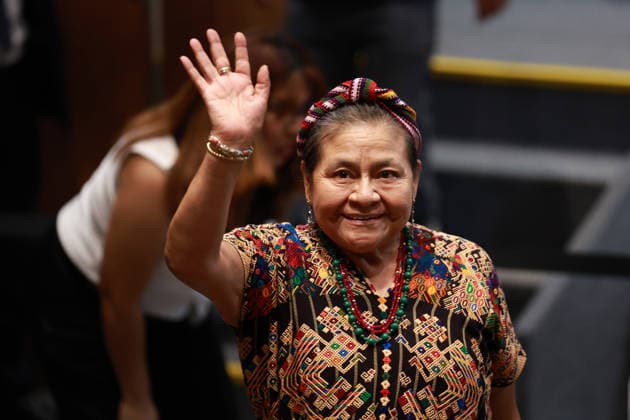 Former Colombian President Gustavo Petro to Deliver Keynote Lecture at Mexico s UNAM MEXICO CITY, MEXICO - SEPTEMBER 02: Guatemalan Indigenous rights activist and 1992 Nobel Peace Prize laureate Rigoberta Menchu attends a keynote lecture by former Colombian President Gustavo Petro, at the National Autonomous University of Mexico (UNAM), in Mexico City, Mexico on September 02, 2026. The presentation, titled Capital in the 21st Century: Political Economy of the Climate Crisis addressed the global economic and political challenges posed by climate change. It marked Petro s first visit to Mexico since leaving office, where he spoke at one of the country s most prominent public universities. Daniel Cardenas Anadolu Mexico city Mexico. Edit  Copyright: x2026xAnadoluxDanielxCardenasx