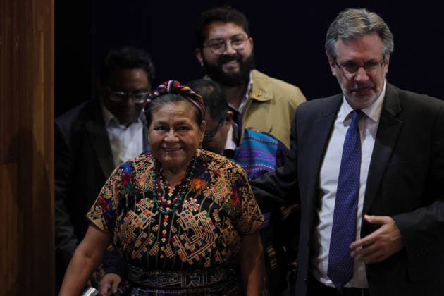 September 2, 2026, Mexico City, Mexico: Former Colombian President GUSTAVO PETRO delivered the keynote lecture Capital in the 21st Century: Political Economy of the Climate Crisis before students and attendees at the Alfonso Caso Auditorium in University City, organized by UNAMs University Program for Studies on Democracy, Justice and Society (PUEDJS). Among those in attendance were 1992 Nobel Peace Prize laureate RIGOBERTA MENCHU TUM and NADYA LAYLA RASHEED, Ambassador of the State of Palestine to Mexico. Mexico City Mexico - ZUMAl178 20260902_znp_l178_001 Copyright: xCristianxLeyvax