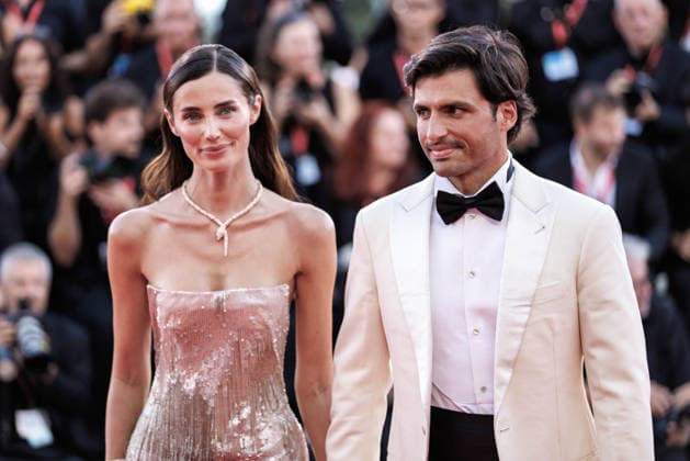 83rd Venice International Film Festival in Venice, Italy - 2 SEP 2026. Scottish model, Rebecca Donaldson and F1 driver, Carlos Sainz attends the opening ceremony red carpet of the film Ink at the 83rd Venice International Film Festival at the Palazzo del Cinema . Venice Italy Copyright: xMarcoxBaradax xSOPAxImagesx 20260902_RED CARPET OPENING INK-15