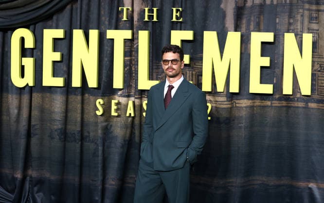 September 2, 2026, London, United Kingdom: Theo James attends The Gentlemen Season Two World Premiere at Guildhall. London United Kingdom - ZUMAs197 20260902_aaa_s197_425 Copyright: xFredxDuvalx