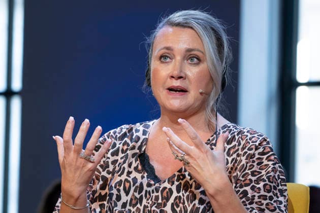September 2, 2026, Madrid, Spain: Swedish writer Camilla Lackberg during the presentation of her book The Cry of the Dead at Foundation Telefonica in Madrid, September 2, 2026, Spain Madrid Spain - ZUMAs197 20260902_aaa_s197_537 Copyright: xAtilanoxGarciax