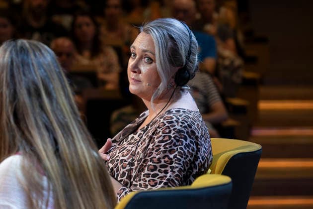 September 2, 2026, Madrid, Spain: Swedish writer Camilla Lackberg during the presentation of her book The Cry of the Dead at Foundation Telefonica in Madrid, September 2, 2026, Spain Madrid Spain - ZUMAs197 20260902_aaa_s197_529 Copyright: xAtilanoxGarciax