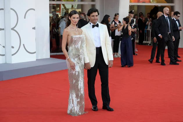 September 2, 2026, Venice Lido, Italy: Rebecca Donaldson (l) and Carlos Sainz (r) attend the red carpet at the Opening ceremony of 83 Venice Film Festival. Venice Lido Italy - ZUMAs197 20260902_aaa_s197_332 Copyright: xMarioxCartellix