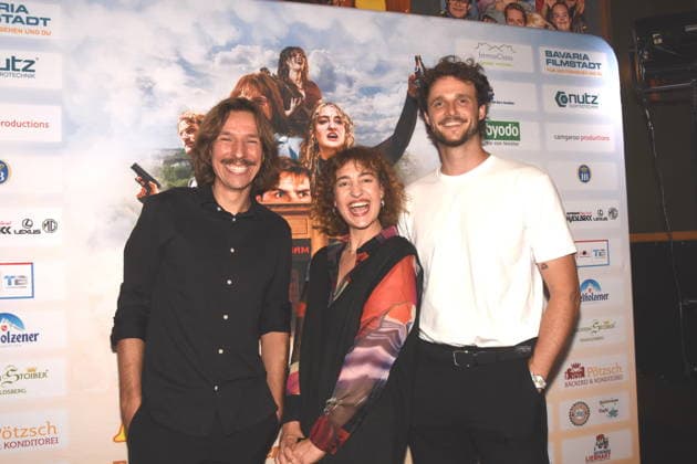 Mark Lohr, Director and Screenwriter; Corinna Blädel, Actress and Producer; Johannes Rauscher, Producer; Production Company: Slamming Sheep Film (GBR); Muehldorf, Munich; September 2, 2026; Rio Palast; Film Premiere: Bonnie—A Munich Action Comedy; Photo Munich