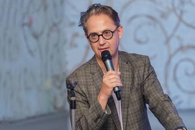 September 2, 2026, Düsseldorf: Prof. Dr. Stefan Schweizer, Scientific Director of Benrath Palace, on the sidelines of the opening reception for Eva Rubinstein’s exhibition Proof of Life at the Museum of Garden Art, Benrath Palace, Düsseldorf. Benrath Palace, Museum of Garden Art, North Rhine-Westphalia, Germany