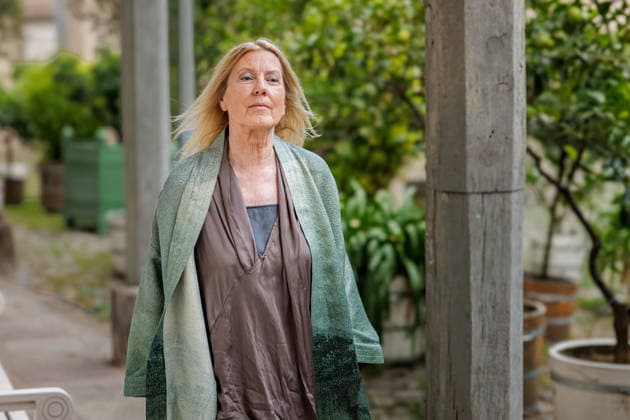 September 2, 2026, Düsseldorf: Renate Aller, a New York-based director and photographer, at the opening reception for the Eva Rubinstein retrospective Proof of Life at the Museum of Garden Art, Benrath Palace, Düsseldorf; Benrath Palace, Museum of Garden Art, North Rhine-Westphalia, Germany