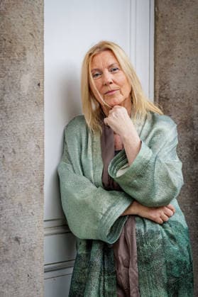 September 2, 2026, Düsseldorf: Renate Aller, a New York-based director and photographer, at the opening reception for the Eva Rubinstein retrospective Proof of Life at the Museum of Garden Art, Benrath Palace, Düsseldorf; Benrath Palace, Museum of Garden Art, North Rhine-Westphalia, Germany