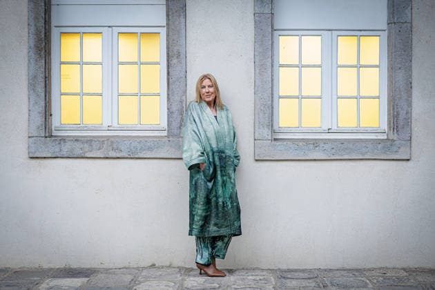 September 2, 2026, Düsseldorf: Renate Aller, a New York-based director and photographer, at the opening reception for the Eva Rubinstein retrospective Proof of Life at the Museum of Garden Art, Benrath Palace, Düsseldorf; Benrath Palace, Museum of Garden Art, North Rhine-Westphalia, Germany