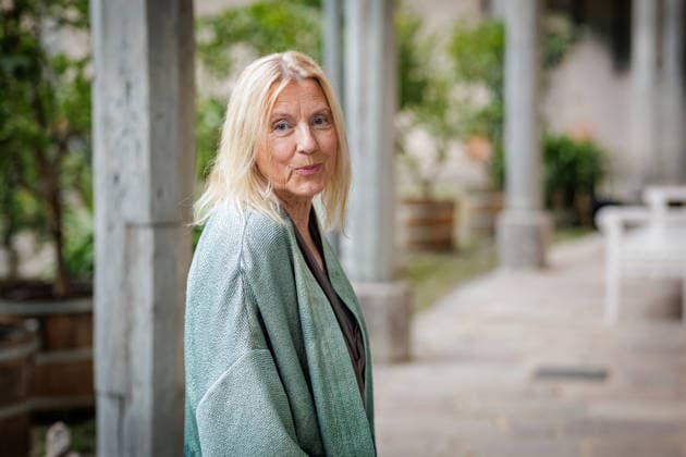 September 2, 2026, Düsseldorf: Renate Aller, a New York-based director and photographer, at the opening reception for the Eva Rubinstein retrospective Proof of Life at the Museum of Garden Art, Benrath Palace, Düsseldorf; Benrath Palace, Museum of Garden Art, North Rhine-Westphalia, Germany