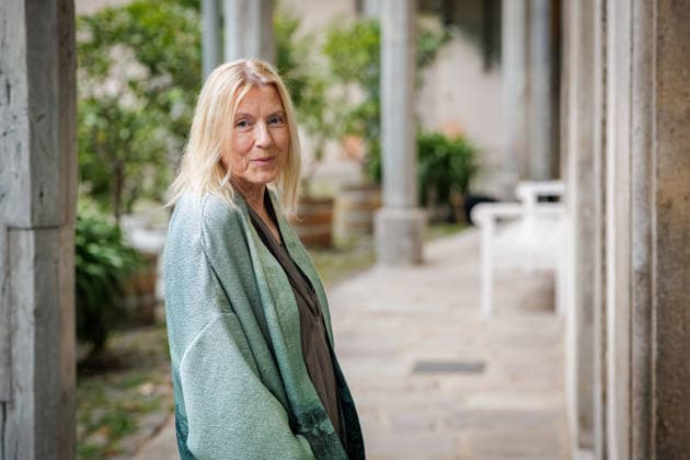 September 2, 2026, Düsseldorf: Renate Aller, a New York-based director and photographer, at the opening reception for the Eva Rubinstein retrospective Proof of Life at the Museum of Garden Art, Benrath Palace, Düsseldorf; Benrath Palace, Museum of Garden Art, North Rhine-Westphalia, Germany