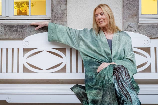 September 2, 2026, Düsseldorf: Renate Aller, a New York-based director and photographer, on the sidelines of the opening reception for the Eva Rubinstein retrospective Proof of Life at the Museum of Garden Art, Benrath Palace, Düsseldorf. Benrath Palace, Museum of Garden Art, North Rhine-Westphalia, Germany