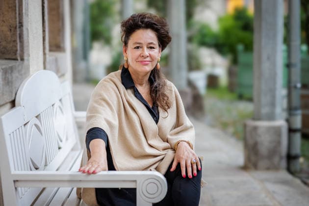 September 2, 2026, Düsseldorf: Gallery owner Clara Maria Sels on the sidelines of the opening reception for the exhibition Eva Rubinstein: Proof of Life at the Museum of Garden Art, Benrath Palace, Düsseldorf; Benrath Palace, Museum of Garden Art, North Rhine-Westphalia, Germany