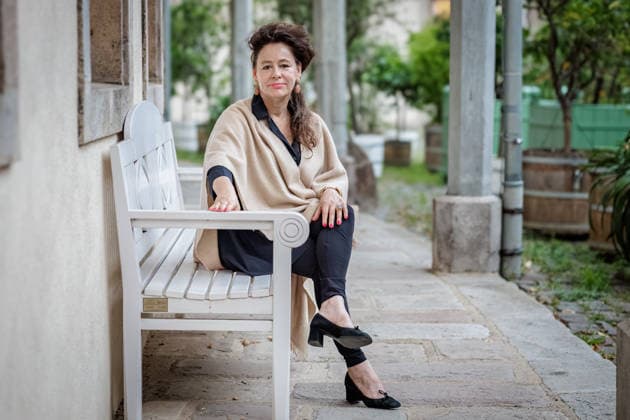 September 2, 2026, Düsseldorf: Gallery owner Clara Maria Sels on the sidelines of the opening reception for Eva Rubinstein’s exhibition *Proof of Life* at the Museum of Garden Art, Benrath Palace, Düsseldorf; Benrath Palace, Museum of Garden Art, North Rhine-Westphalia, Germany