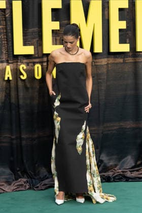 IPA88053011 - Benedetta Porcaroli arrives at the premiere of The Gentlemen Season 2 in London  Copyright: xx xCristinaxMasseix 88053011