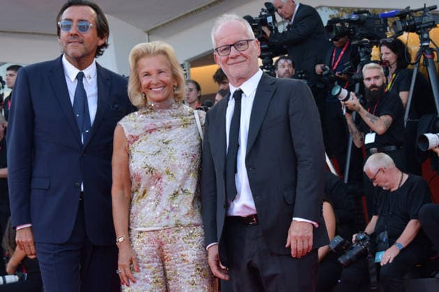 83rd Venice Film Festival Red Carpet on September 2 83rd Venice Film Festival Opening Ceremony and INK Premiere Red Carpet François Bréavoine, Iris Knobloch, and Thierry Frémaux. Photos by Thomas Bohlen. Starface 459342. September 2, 2026. Venice, Italy  Copyright: xThomasxBohlenx STAR_459342_335