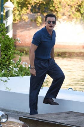 IPA88056083 - Venice: ORLANDO BLOOM ARRIVES AT DARSENA EXCELSIOR; pictured: Orlando Bloom  Copyright: xFRANCESCAxVIECELIx xFrancescaxViecelix 88056083