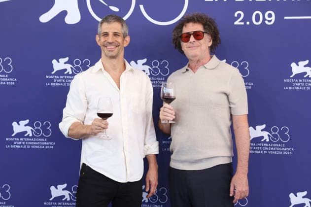 Gregory Kershaw and Michael Dweck at the photocall for the film *Burgundy* at the 2026 Venice Biennale, the 83rd Venice International Film Festival, at the Palazzo del Casino in Venice, September 3, 2026 Foto:xD.xBedrosianx xFuturexImagex burgundy_6905