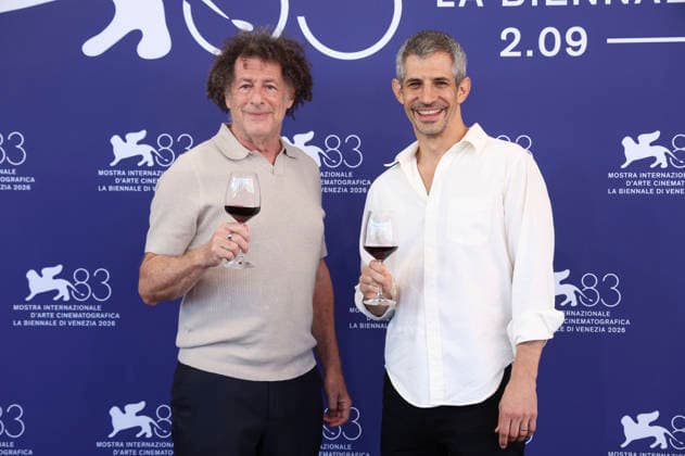 Michael Dweck and Gregory Kershaw at the photo call for the film *Burgundy* at the 2026 Venice Biennale—the 83rd Venice International Film Festival—at the Palazzo del Casino in Venice, September 3, 2026 Foto:xD.xBedrosianx xFuturexImagex burgundy_6909