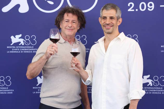 Michael Dweck and Gregory Kershaw at the photo call for the film *Burgundy* at the 2026 Venice Biennale—the 83rd Venice International Film Festival—at the Palazzo del Casino in Venice, September 3, 2026 Foto:xD.xBedrosianx xFuturexImagex burgundy_6911