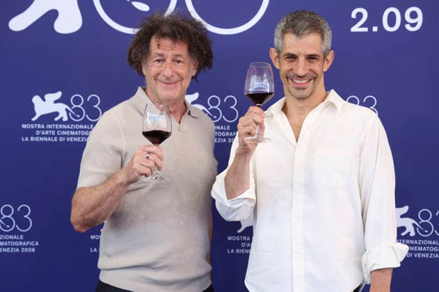 Michael Dweck and Gregory Kershaw at the photo call for the film *Burgundy* at the 2026 Venice Biennale—the 83rd Venice International Film Festival—at the Palazzo del Casino in Venice, September 3, 2026 Foto:xD.xBedrosianx xFuturexImagex burgundy_6912