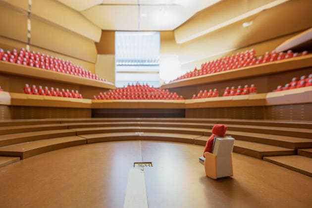A 1:10 scale acoustic model of the main hall of the future Vltava Philharmonic, National Music Center, where acoustic testing is underway, in Mnichovo Hradiste, Czech Republic, on September 3, 2026. (CTKxPhoto RadekxPetrasek) CTKPhotoP2026090303684  CTKPhotoP2026090303684