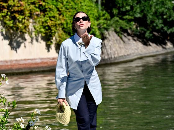 IPA88061710 - Venice, 83rd Venice International Film Festival 2026 - Day 2 - Arrivals at the Excelsior Hotel pier - Pictured: MATILDA DE ANGELIS  Copyright: xSimonexComix xPoolxPhotoxEventsx08x 88061710