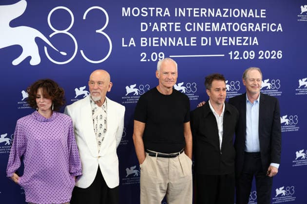 September 3, 2026, Venice Lido, Veneto, Italy: Cast and crew of whom director MARTIN McDONAGH during the Wild Horse Nine photocall during the 83rd Venice Film Festival at Sala Grande in Venice Lido, Italy Venice Lido Italy  - ZUMAc179 20260903_zep_c179_018 Copyright: xMickaelxChavetx
