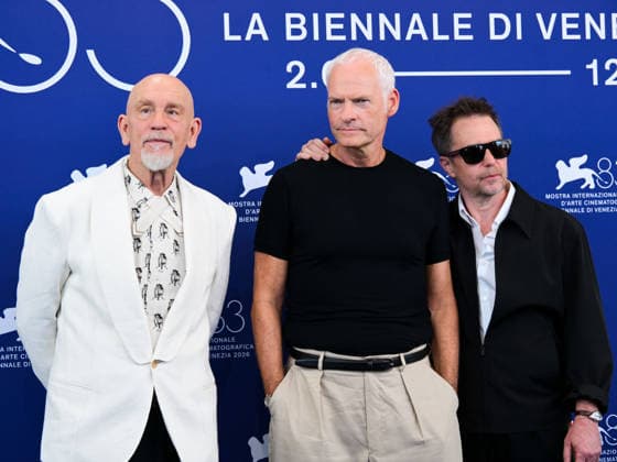 IPA88063581 - Venice, 83rd Venice International Film Festival 2026 - Day 2, Photocell film Wild Horse Nine. Pictured: John Malkovich, Martin McDonagh, Sam Rockwell  Copyright: xAlbertoxTerenghix xPoolxPhotoxEventsx08x 88063581