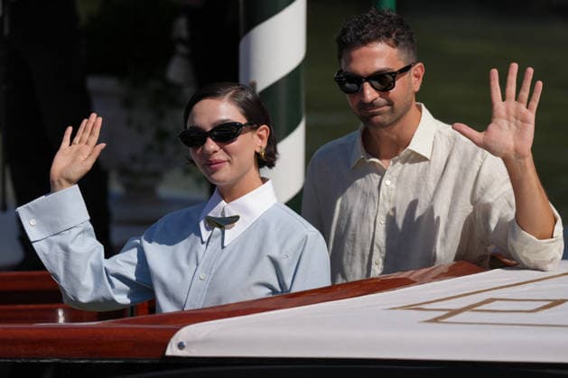 Matilda De Angelis and Nicola Sorcinelli at the Hotel Excelsior Venice Lido pier during the 83rd Venice International Film Festival on September 3, 2026, in Venice, Italy. Lucia Sabatelli, Venice, Italy  Copyright: xLuciaxSabatellix xBestimagexLuciaxSabatellix xBestimagex