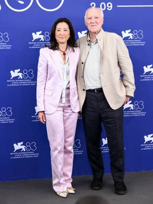 IPA88064114 - Venice, 83rd Venice International Film Festival 2026 - Day 2 - Photocall for *Il grande Bucking Fastard*: Pictured: Clara Wu Tsai and Director Werner Herzog  Copyright: xAlbertoxTerenghix xPoolxPhotoxEventsx08x 88064114