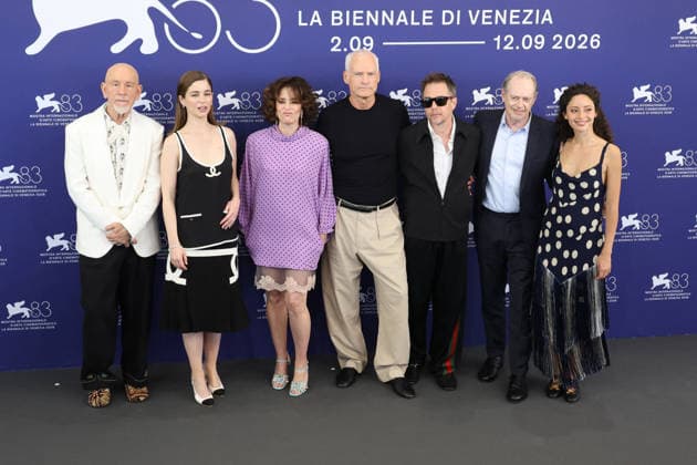 Venice 2026 Wild Horse Nine Photocall NB ohn Malkovich, Mariana Di Girolamo, Parker Posey, Director Martin McDonagh, Sam Rockwell, Steve Buscemi, and Ailín Salas attending the Wild Horse Nine Photocall as part of the 83th Venice International Film Festival at the Lido in Venice, Italy on September 03, 2025. Photo by Nasser Berzane ABACAPRESS.COM Venice Italy  Copyright: xBerzanexNasser ABACAx