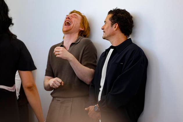 September 3, 2026, Venice, ITALY: Irish actor Domhnall Gleeson (L) and British actor Orlando Bloom pose for the photocall of ˜Bucking Fastard at the 83rd annual Venice International Film Festival, in Venice, Italy, 03 September 2026. The movie is presented in official competition Venezia 83 at the festival running from 02 to 12 September 2026. ANSA FABIO FRUSTACI. Venice ITALY  - ZUMAa110 20260903_zaf_a110_042 Copyright: xFabioxFrustacix
