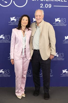 Venice 2026 Bucking Fastard Photocall NB Werner Herzog, Clara Wu Tsai attending the Bucking Fastard Photocall as part of the 83th Venice International Film Festival at the Lido in Venice, Italy on September 03, 2025. Photo by Nasser Berzane ABACAPRESS.COM Venice Italy  Copyright: xBerzanexNasser ABACAx