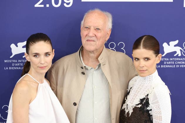 Venice 2026 Bucking Fastard Photocall NB Rooney Mara, Werner Herzog, Kate Mara attending the Bucking Fastard Photocall as part of the 83th Venice International Film Festival at the Lido in Venice, Italy on September 03, 2025. Photo by Nasser Berzane ABACAPRESS.COM Venice Italy  Copyright: xBerzanexNasser ABACAx