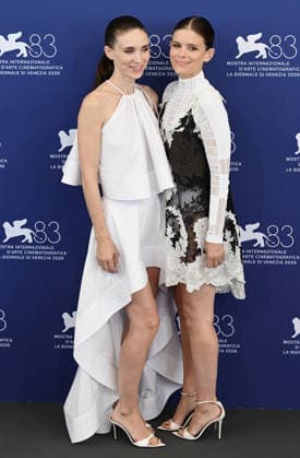 American actresses Kate Mara and Rooney Mara attend a photo call for Bucking Fastard at the 83rd Venice Film Festival in Venice, Italy on Thursday, September 3, 2026.  VEN20260903132 RUNExHELLESTAD