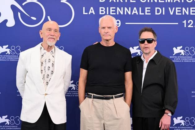 September 3, 2026, Venice, Rome, Italy: John Malkovich, Martin McDonagh, and Sam Rockwell during the photocall for the film Wild Horse Nine, 83rd Venice International Film Festival, Venice, September 3, 2026. Venice Italy - ZUMAa289 20260903_zia_a289_090 Copyright: xMariaxLauraxAntonellix xAgfx