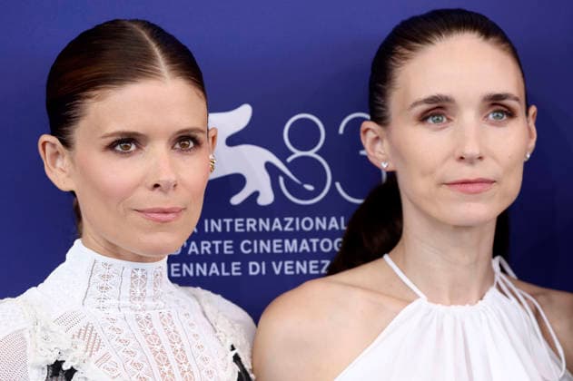Kate Mara with her sister Rooney Mara at the photo call for the film *Bucking Fastard* at the 2026 Venice Biennale, the 83rd Venice International Film Festival, at the Palazzo del Casino in Venice, September 3, 2026 Foto:xD.xBedrosianx xFuturexImagex fastard_6929