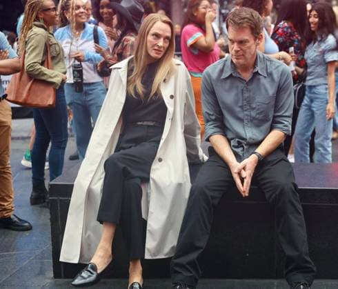 Uma Thurman and Michael C Hall are seen on the set of Dexter Uma Thurman and Michael C Hall are seen on the set of Dexter. 03 Sep 2026 Pictured: Uma Thurman and Michael C Hall are seen on the set of Dexter.  Copyright: xThexMegaxAgencyxSteveSands NewYorkNewswire MEGAx