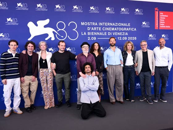 IPA88068155 - Venice, 83rd Venice International Film Festival 2026 - Day 2 - Nessun Dolore Photocall - Pictured: Mattia Guerra, Samanta Antonnicola, Simone Gattoni, director Gianni Amelio, Ramzi Lafrindi, Beidja Yahiaoui, Alessandro Borghi, Valeria Golino, Paolo Del Brocco, and Davide Serino Copyright: xAlbertoxTerenghix xPoolxPhotoxEventsx08x 88068155