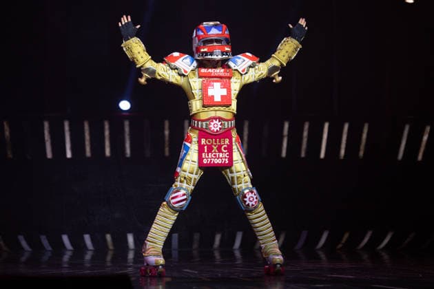Singer Tom ROWLAND in the costume of the Glacier Express’s new TICK TACK train. The musical Starlight Express in Bochum features the Swiss Glacier Express TICK TACK as a new train in the show. Starlight Express Theater in Bochum, June 12, 2018