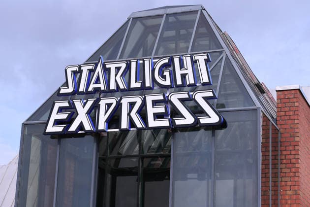 Starlight Express on September 3, 2026, at the Starlight Express Theater in Bochum; Starlight Express logo lettering xRx