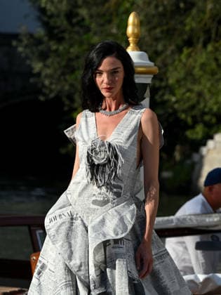 IPA88071841 - Venice, 83rd Venice International Film Festival 2026 - Arrivals at the Excelsior Hotel™s boat landing - Pictured: Mariacarla Boscono  Copyright: xManuelexMangiarottix xPoolxPhotoxEventsx08x 88071841